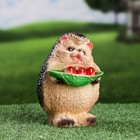 Садовая фигура "Ежик с ягодами" 16см - фото 319826427