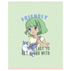 Тетрадь 60 листов в клетку "Лучшие друзья", обложка мелованный картон, блок офсет, МИКС - фото 24342275