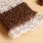 Мочалка вязаная "Брикет. Полоса", цвет МИКС, 18х12х4,5см, поролон - фото 24479917