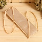 Мочалка банная с ручками двухсторонняя "Длинная", крапива, 37х11см - фото 24157405