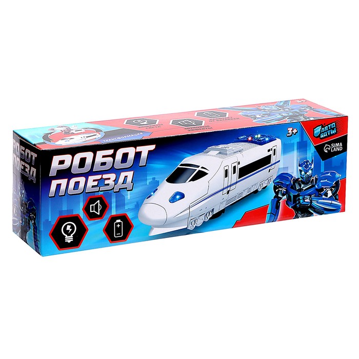Робот «Поезд», трансформируется, световые и звуковые эффекты, работает от батареек 64946