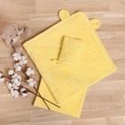 Набор для купания Крошка Я(полотенце-уголок 85*85±2см,полотенце 40*55см, рукавица) св-желтый - фото 10395540
