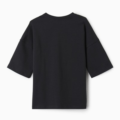 Футболка детская MINAKU Gummy bear, графитовая, рост 134 см