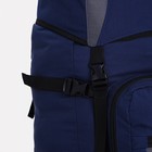 Рюкзак туристический, 120 л, отдел на шнурке, наружный карман, 2 боковые сетки, цвет синий/серый - Фото 4
