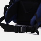 Рюкзак туристический, 120 л, отдел на шнурке, наружный карман, 2 боковые сетки, цвет синий/серый - Фото 7