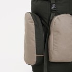 Рюкзак туристический на клапане, 60 л, 2 наружных кармана, цвет оливковый - Фото 4