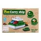 Паром с машинками, цвет зелёный - фото 22392318