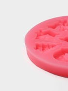 Молд для заливки Доляна «Новый год», 9.5×9.5×1 см, силикон, розовый - Фото 5