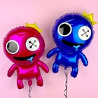 Шар фольгированный 27" фигура «Радужные друзья» синий - фото 24515234
