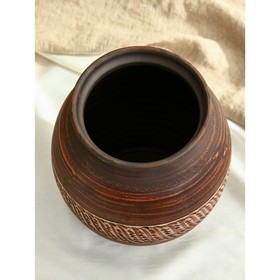 

Бочонок для солений, ангоб, красная глина, 6 л