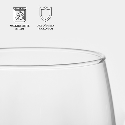 Бокалы для вина Luminarc RAINDROP, 190 мл, 17.5×6 см, набор 2 шт., стекло, прозрачные