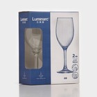 Набор стеклянных бокалов для вина Luminarc RAINDROP, 190 мл, 2 шт, цвет прозрачный - Фото 6