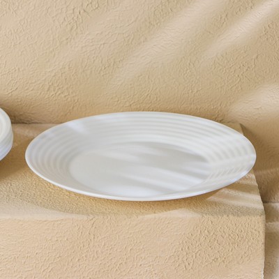 Тарелки Luminarc HARENA ASEAN, d=23 см, обеденные, набор 6 шт., стеклокерамика, белые