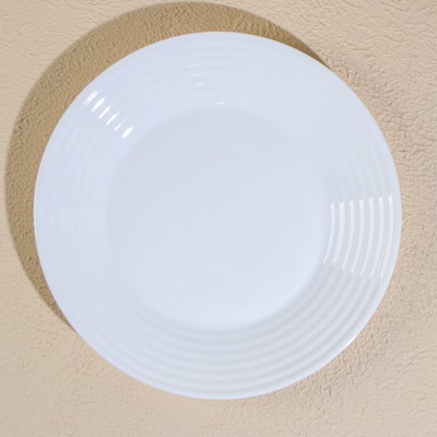 Тарелки Luminarc HARENA ASEAN, d=23 см, обеденные, набор 6 шт., стеклокерамика, белые
