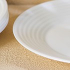 Набор обеденных тарелок Luminarc HARENA ASEAN, d=23 см, стеклокерамика, 6 шт, цвет белый - Фото 4