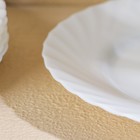 Набор обеденных тарелок Luminarc TRIANON, d=25 см, стеклокерамика, 6 шт, цвет белый - фото 4486211