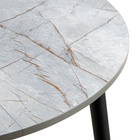 Стол раздвижной круглый «Орион», 950(1250)×950×750 мм, ножки металл, цвет чёрный/каспий светлый - Фото 11