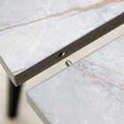 Стол раздвижной круглый «Орион», 950(1250)×950×750 мм, ножки металл, цвет чёрный/каспий светлый - Фото 9