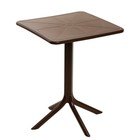 Стол квадратный "Сиеста" коричневый, 70 х 70 см, высота 48/73 см - фото 3073000