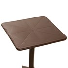 Стол квадратный "Сиеста" коричневый, 70 х 70 см, высота 48/73 см - фото 32421497