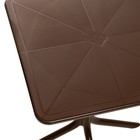 Стол квадратный "Сиеста" коричневый, 70 х 70 см, высота 48/73 см - фото 32421498