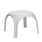 Стол для шезлонга "ПластМебель" белый, 62 х 62 х 49 см - фото 319640358