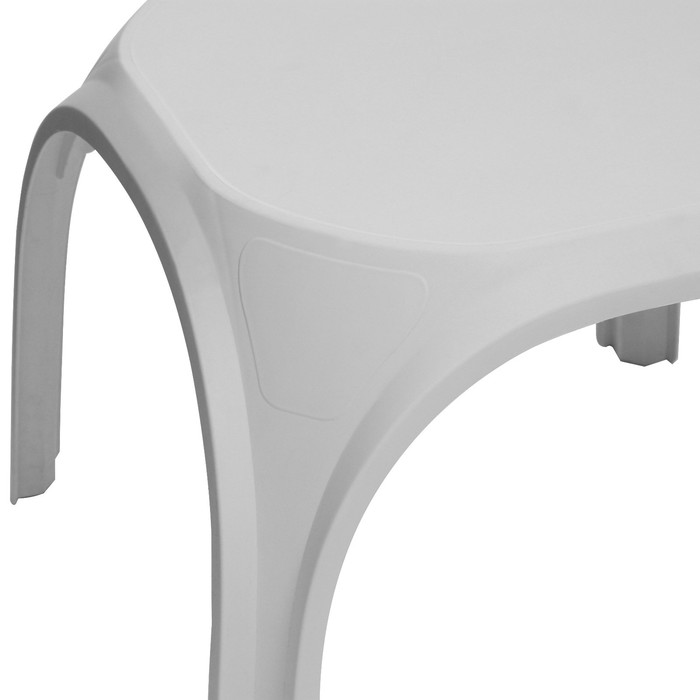 Стол для шезлонга "ПластМебель" белый, 62 х 62 х 49 см - фото 1909241414