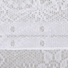 Тюль на кухню без шторной ленты, 170х175 см, цвет белый, 100% полиэстер - Фото 4