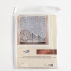 Тюль на кухню без шторной ленты, 170х175 см, цвет белый, 100% полиэстер - Фото 5