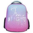 Рюкзак каркасный 38 х 29 х 16 см, Hatber Ergonomic light "Будь Ярким!" розовый NRk_85005 - фото 22638921