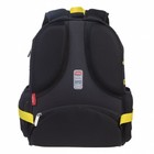 Рюкзак каркасный 38 х 29 х 17 см, Hatber Ergonomic light "Мягкий и пушистый" чёрный/жёлтый NRk_85002 - фото 22638953