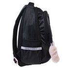 Рюкзак молодёжный, 40 х 26 х 19 см, эргономичная спинка, Hatber Street "Мур-Мяу" чёрный NRk_90100 - фото 9417516