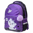 Рюкзак школьный 41 х 29 х 16 см, эргономичная спинка, Hatber Easy "Вселенная в лапках" NRk_88065 - фото 22639111
