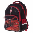 Рюкзак школьный 41 х 29 х 16 см, эргономичная спинка, Hatber Easy, Sport car, чёрный/красный NRk_88069 - фото 22639139