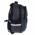 Рюкзак школьный 38.5 х 26 х 17 см, эргономичная спинка, Hatber Primary School "Скорость" чёрный NRk_87059 - фото 22639184