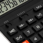 Калькулятор настольный большой 14-разрядный, SK-114, двойное питание, двойная память, 140 x 176 x 45 мм, чёрный - Фото 3