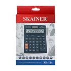 Калькулятор настольный большой 14-разрядный, SK-114, двойное питание, двойная память, 140 x 176 x 45 мм, чёрный - Фото 5