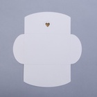 Конверт для подарочного сертификата, с тиснением, белый, 10.5×7 см - Фото 5