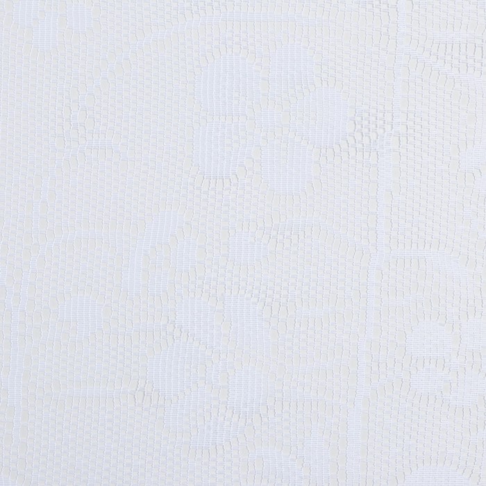 Тюль на кухню без шторной ленты, 170х170 см, цвет белый, 100% полиэстер - фото 1900936987