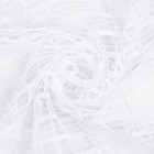 Тюль на кухню без шторной ленты, 170х167 см, цвет белый, 100% полиэстер - Фото 3