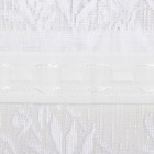 Тюль на кухню на шторной лентой, 320х160 см, цвет белый, 100% полиэстер - Фото 4
