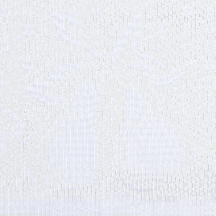 Тюль на кухню без шторной ленты, размер 170х170 см, цвет белый, 100% полиэстер - фото 1900937040