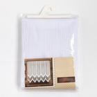 Тюль на кухню со шторной лентой, 285х160 см, цвет белый, 100% полиэстер - Фото 5