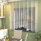 Тюль на кухню на шторной ленте, размер 245х165 см, цвет белый, 100% полиэстер - фото 3788076