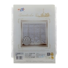 Штора без шторной ленты, ширина 170 см, высота 160 см, цвет белый - Фото 2