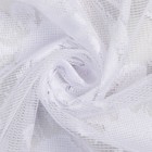 Тюль на кухню со шторной лентой, 145х160 см, цвет белый, 100% полиэстер - Фото 4