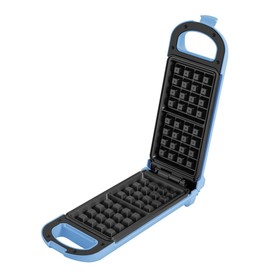 

УЦЕНКА Вафельница электрическая MAUNFELD MF-1431BL, 700 Вт, венские вафли, антипригарное покрытие 96