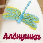 Шапка для бани с аппликацией стрекозы "Алёнушка", войлок - фото 9817619