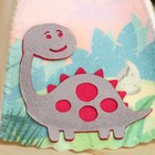 Шапка для бани детская с аппликацией динозавра "Дин", войлок - Фото 2