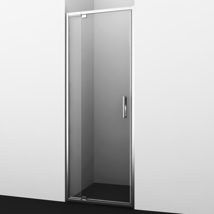 Душевая дверь WasserKRAFT Berkel 48P27, 800x2000 мм, прозрачная, распашная, серебристый - Фото 1